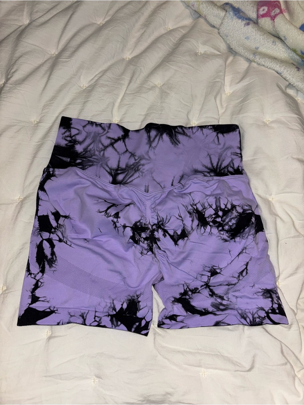 Women’s High-Waist Orange Active Shorts - Picture 4 of 4